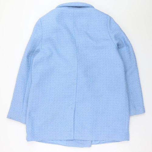 New Look Women Blue Blazer Jacket Size 16 Double Breasted Style