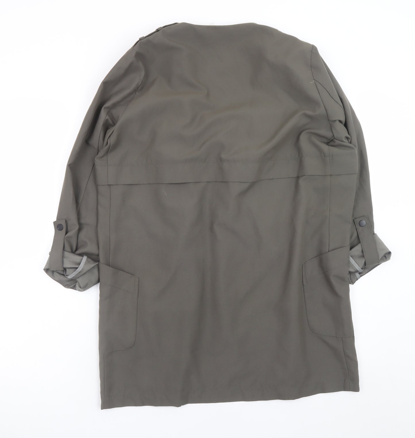 Vero Moda Women Grey Mid-Length Trench Coatigan M