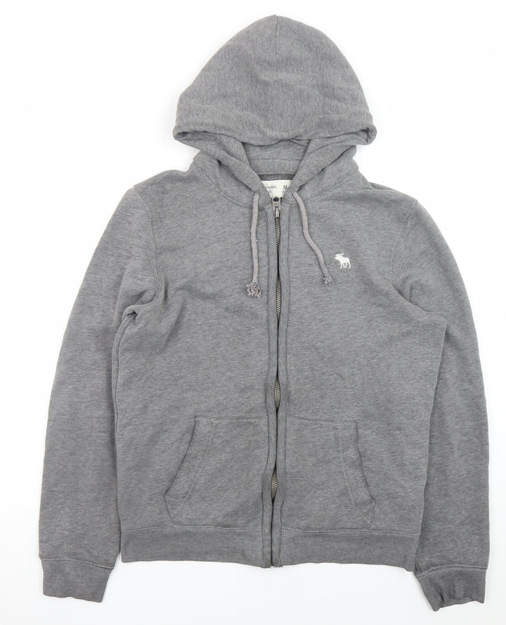 Abercrombie & Fitch Men’s Grey Full Zip Hoodie M Classic Fit