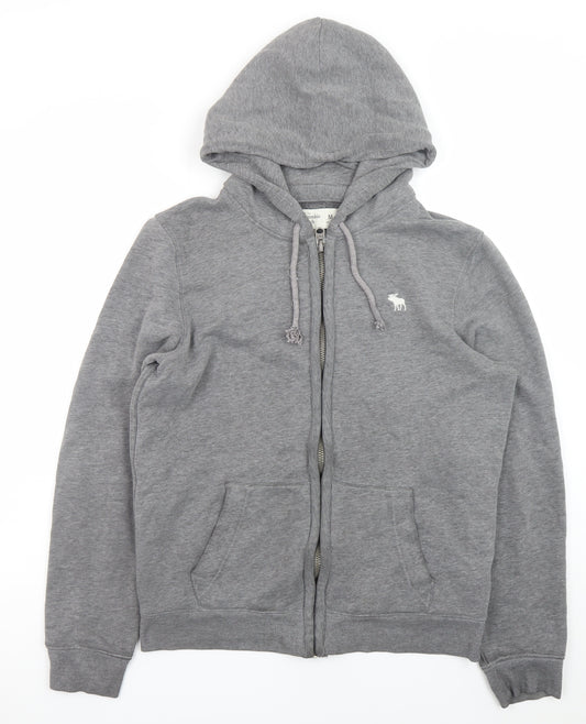 Abercrombie & Fitch Men’s Grey Full Zip Hoodie M Classic Fit