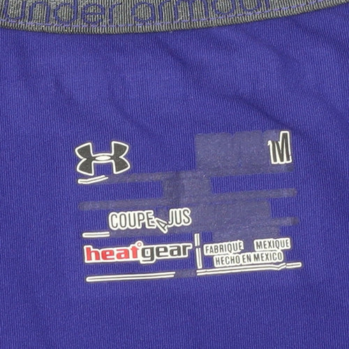 Under Armour Womens Purple HeatGear Short Sleeve Athletic T-Shirt M