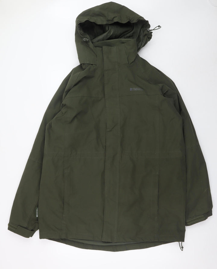 Mountain Warehouse Men's Green Waterproof Parka Jacket L