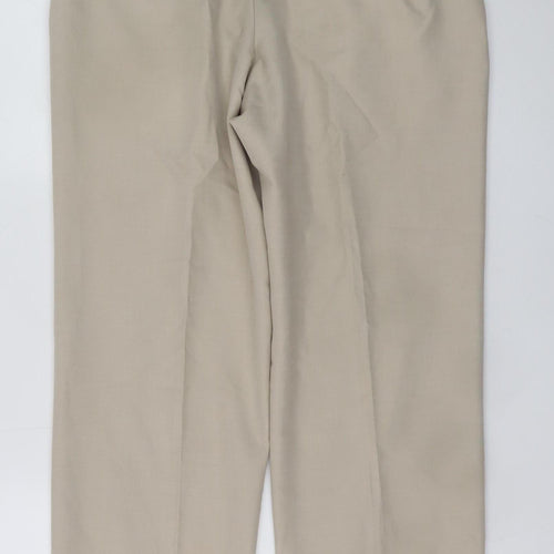 Dunnes Stores Women Beige Chino Trousers Size 16 Regular Fit 34W 29L