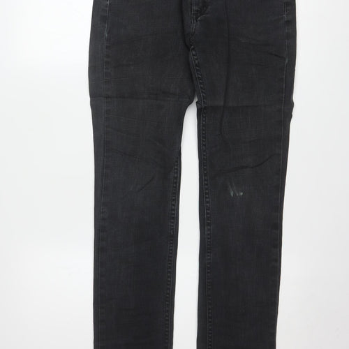 Lee Women Black Skinny Jeans Size 12 Mid Rise Stretch Denim
