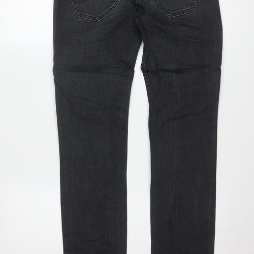Lee Women Black Skinny Jeans Size 12 Mid Rise Stretch Denim
