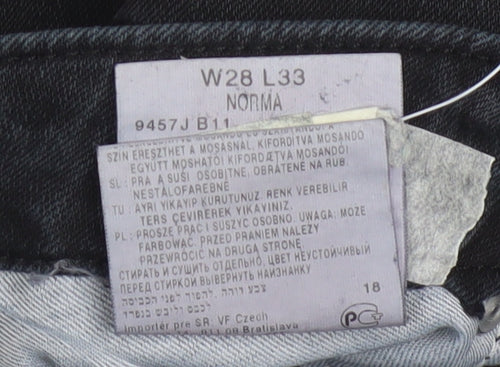 Lee Women Black Skinny Jeans Size 12 Mid Rise Stretch Denim