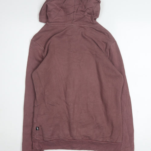 PUMA Women's Mauve Pullover Hoodie Small Cotton Blend Casual