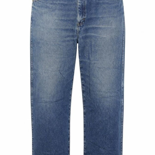 Wrangler Men's Blue Regular Fit Straight Leg Jeans 38x32 Denim