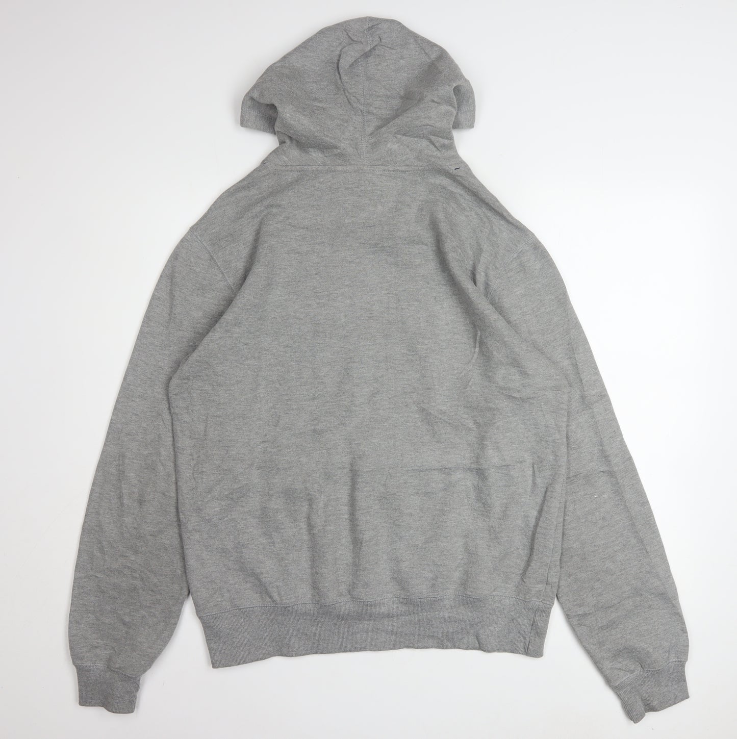 FILA Men's Grey Pullover Logo Hoodie Size S Regular Fit