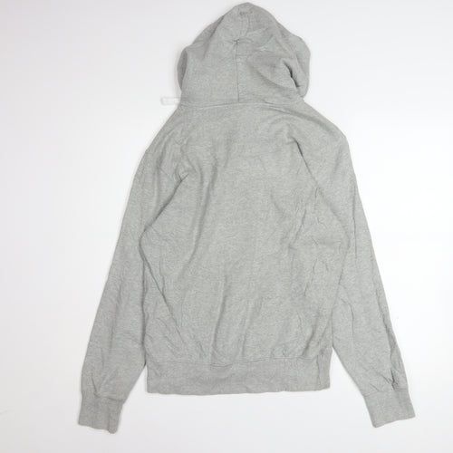 Champion Men's Grey Pullover Hoodie Small Logo Fleece Sweatshirt