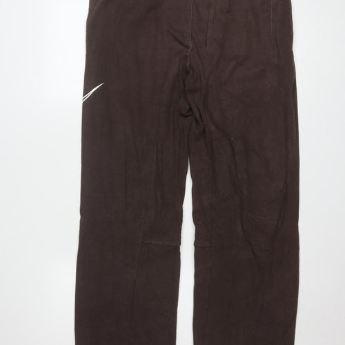 Nike Women's Brown Sweatpants Size M Regular Fit Fleece Joggers