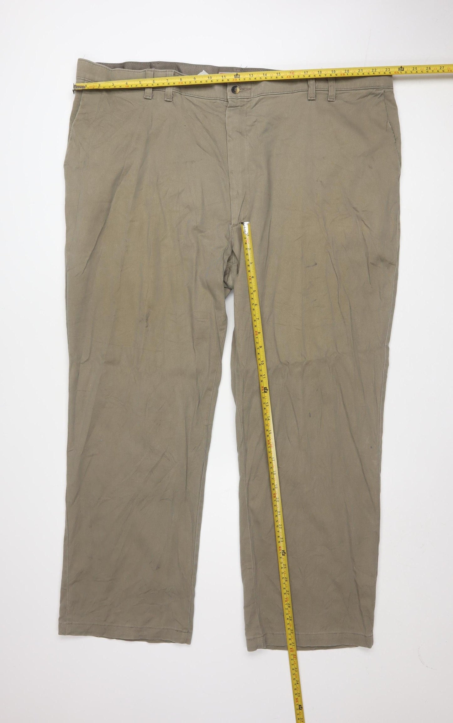 Wrangler Men's Beige Chino Trousers 46x30 Relaxed Fit Comfort Series
