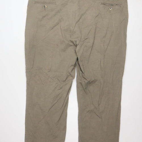 Wrangler Men's Beige Chino Trousers 46x30 Relaxed Fit Comfort Series