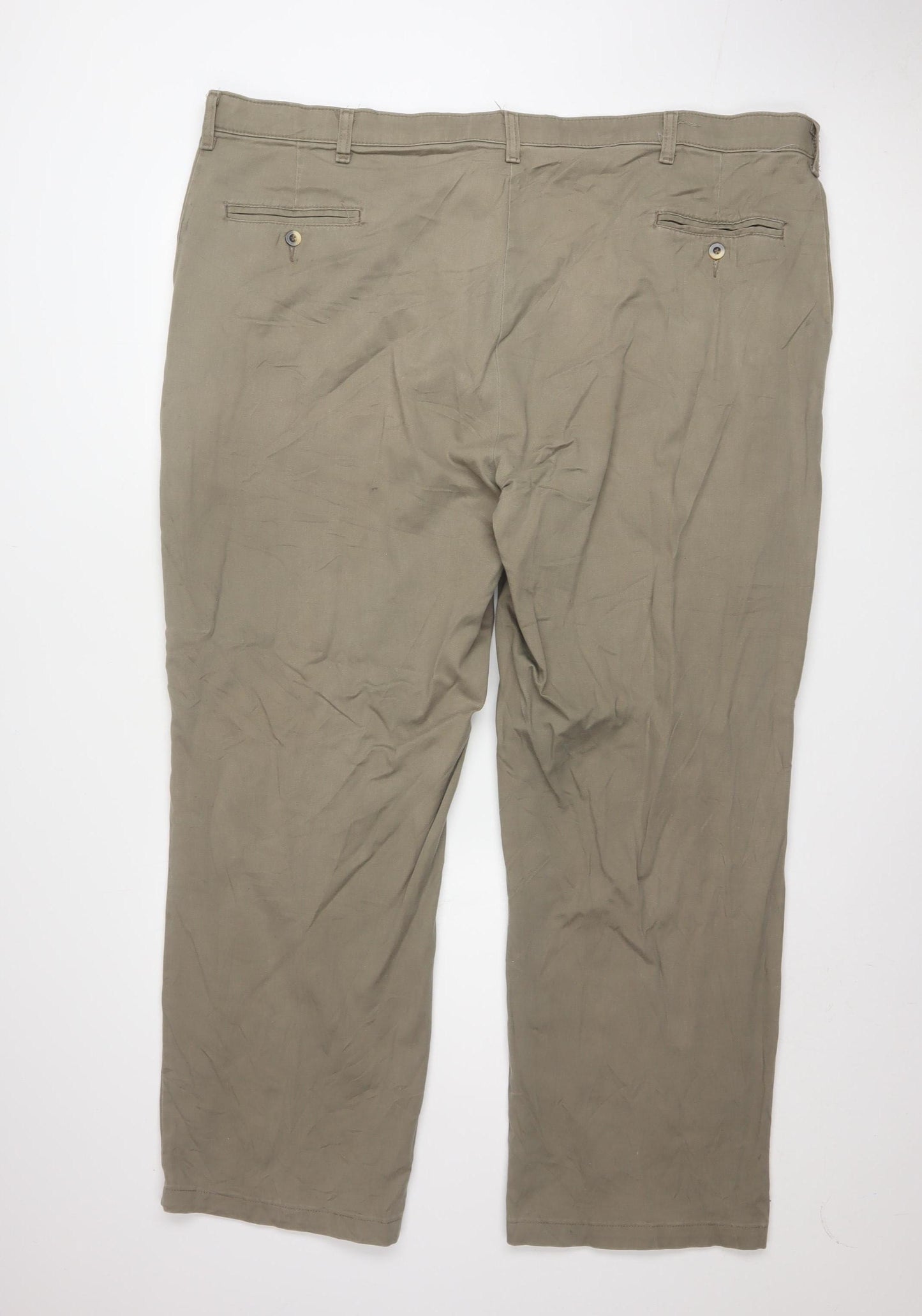 Wrangler Men's Beige Chino Trousers 46x30 Relaxed Fit Comfort Series