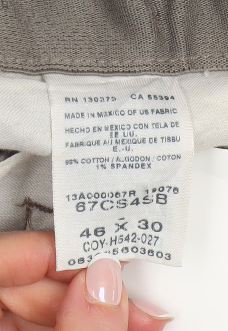 Wrangler Men's Beige Chino Trousers 46x30 Relaxed Fit Comfort Series