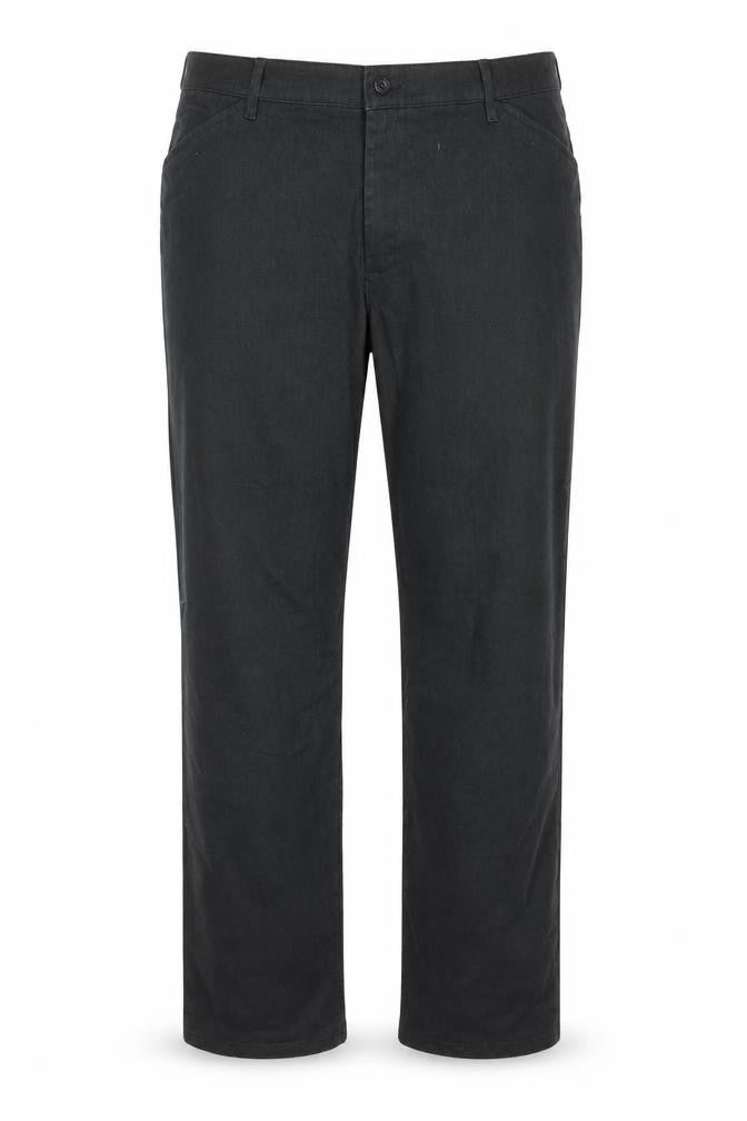 Lee Men's Black Straight Leg Relaxed Fit Trousers Size 18 Long