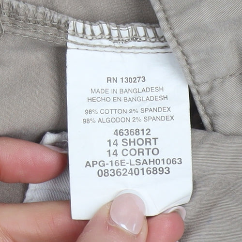 Lee Women's Beige Essential Chino Trousers Size 14 Regular Fit