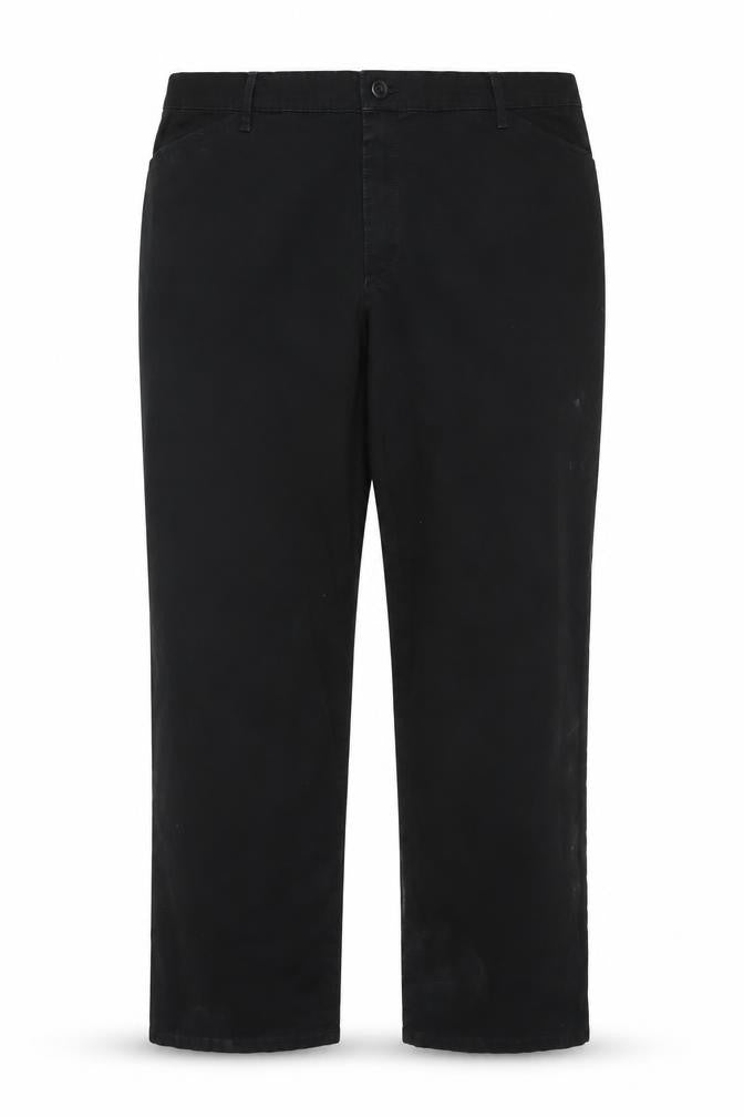 Front view of Lee Women's Black Relaxed Fit Chino Trousers, size 18