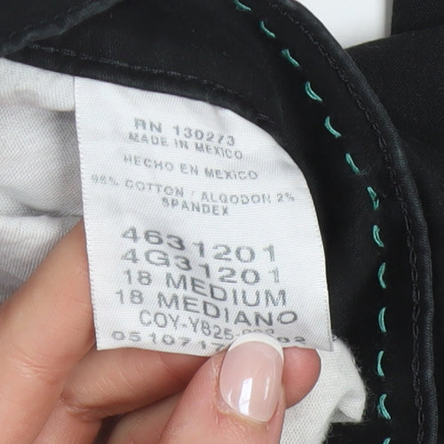 Lee Women's Black Relaxed Fit Chino Trousers Size 18