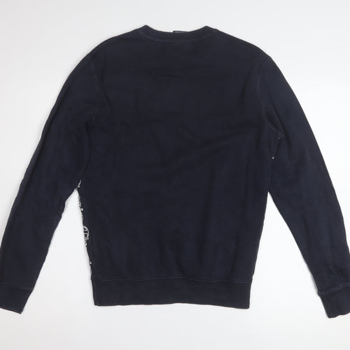 Champion Men's Blue XS Pullover Sweatshirt Crew Neck Logo Sportswear