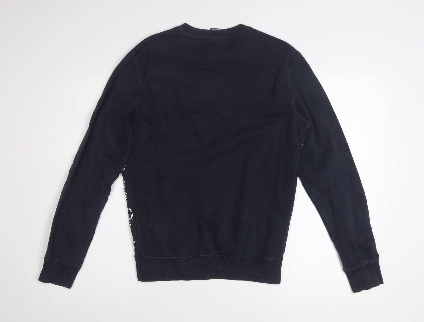 Champion Men's Blue XS Pullover Sweatshirt Crew Neck Logo Sportswear
