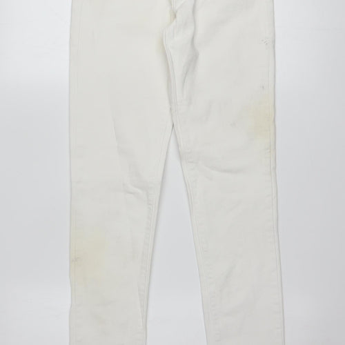 Levi's Women's White 711 Skinny Jeans Size 27 Slim Fit Denim