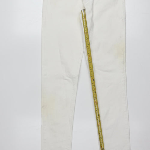 Levi's Women's White 711 Skinny Jeans Size 27 Slim Fit Denim