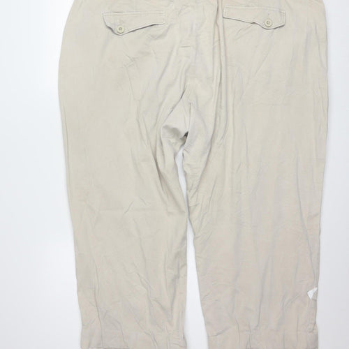 Lee Men's Beige Chino Shorts Size 24 Regular Fit Stretch Cotton