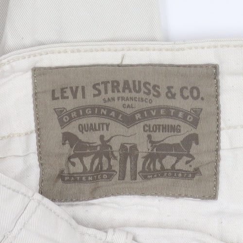 Levi's Men's Beige Cotton Chino Trousers W32 L32 Straight Fit