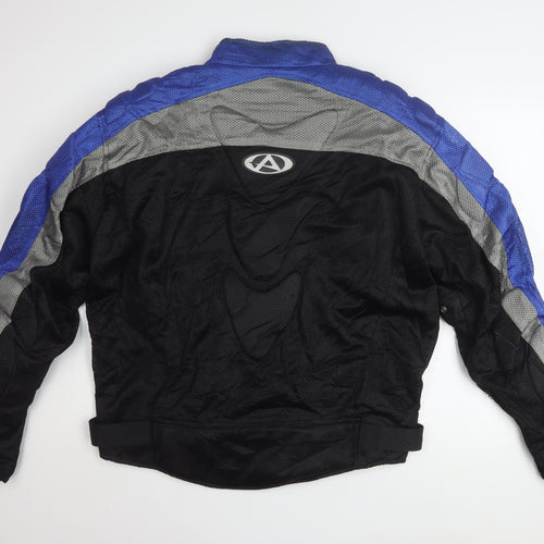 AGVSPORT Men's Blue Motorcycle Jacket XL Mesh Breathable Biker Style