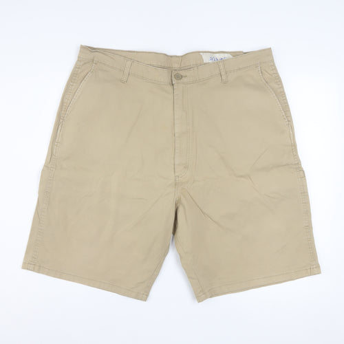 Wrangler Men's Beige Chino Shorts Size 42 Regular Cotton Stretch