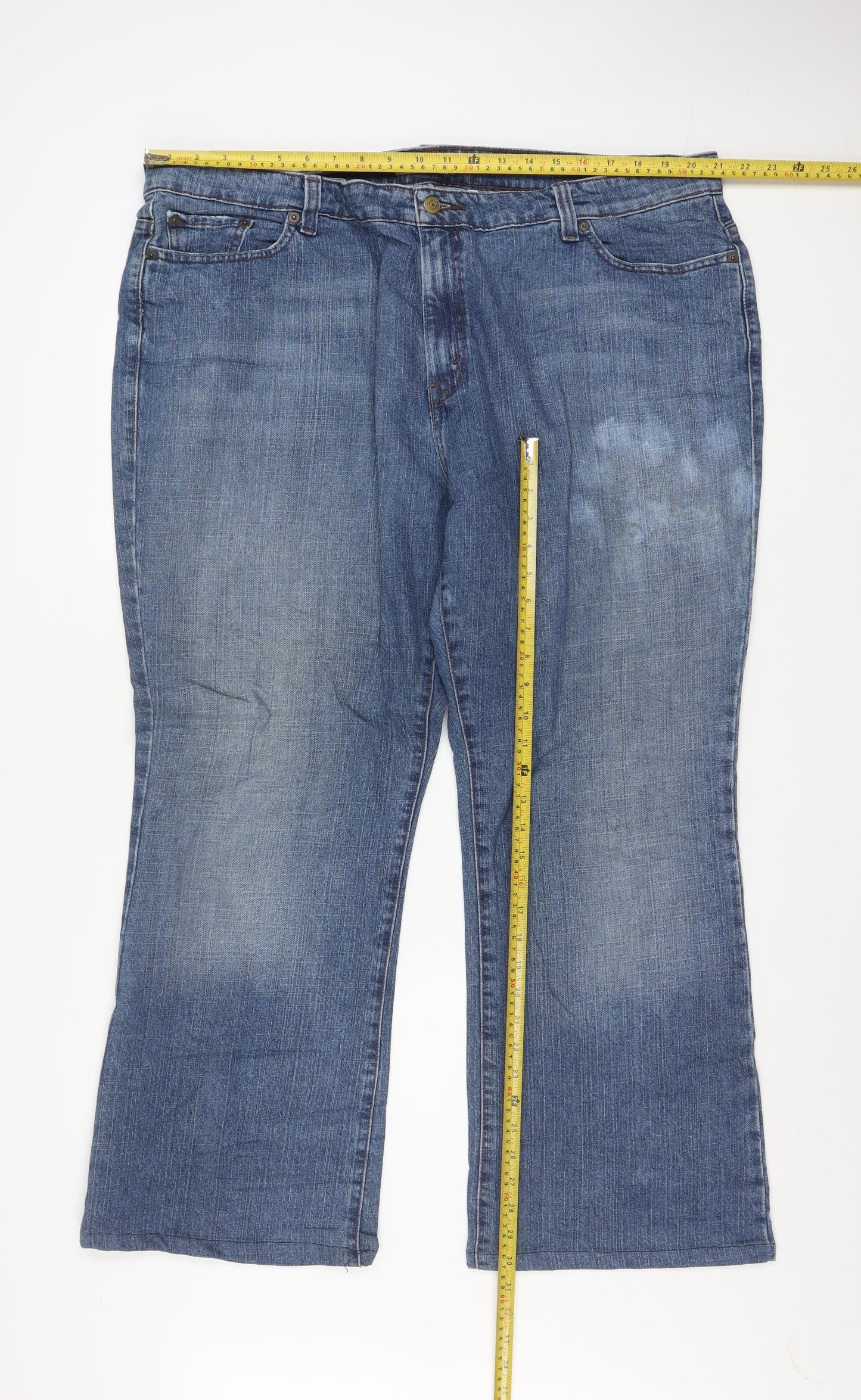 Levi Strauss & Co Mens Blue Straight Fit Denim Jeans M