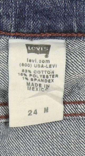 Levi Strauss & Co Mens Blue Straight Fit Denim Jeans M
