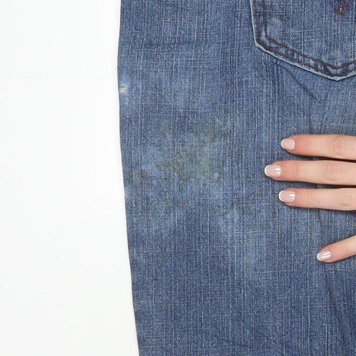 Levi Strauss & Co Mens Blue Straight Fit Denim Jeans M