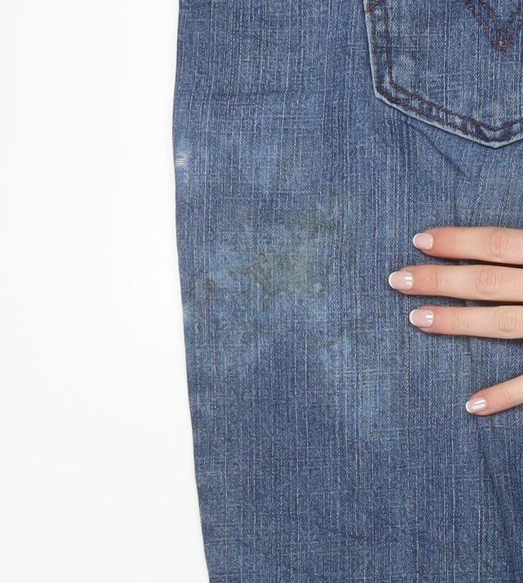 Levi Strauss & Co Mens Blue Straight Fit Denim Jeans M
