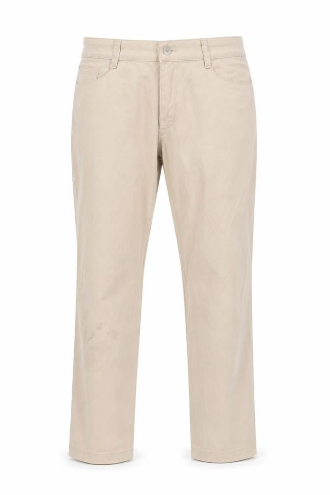 Front view of Lee Men’s Beige Relaxed Fit Chino Trousers Size 12S