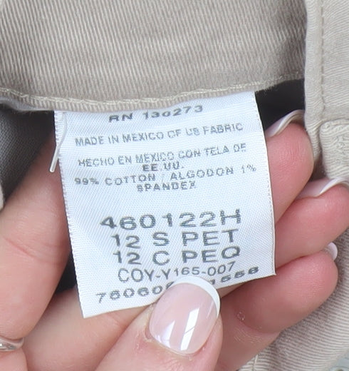 Lee Men’s Beige Relaxed Fit Chino Trousers Size 12S