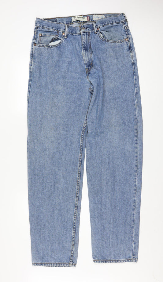 Levi's 550 Men's Blue Relaxed Fit Straight Denim Jeans W34 L34