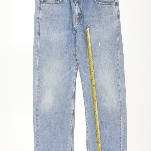 Levi's Men's Blue 505 Light Wash Straight Denim Jeans W33 L30