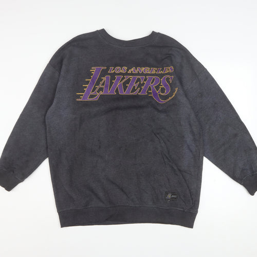 NBA Los Angeles Lakers Women's Grey Pullover Sweatshirt Size 12 Cotton Blend
