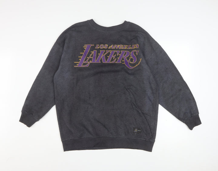 NBA Los Angeles Lakers Women's Grey Pullover Sweatshirt Size 12 Cotton Blend