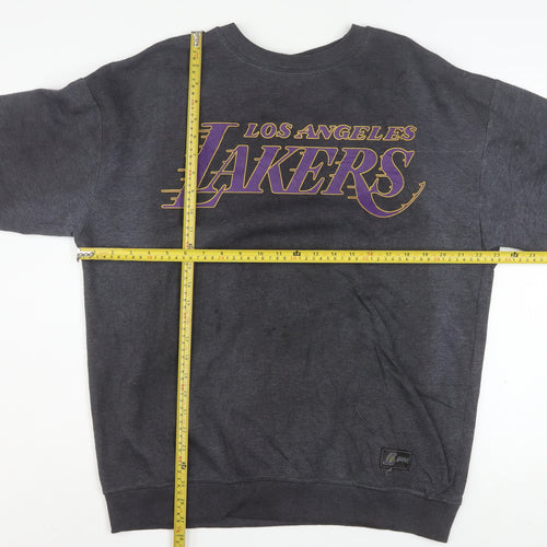 NBA Los Angeles Lakers Women's Grey Pullover Sweatshirt Size 12 Cotton Blend