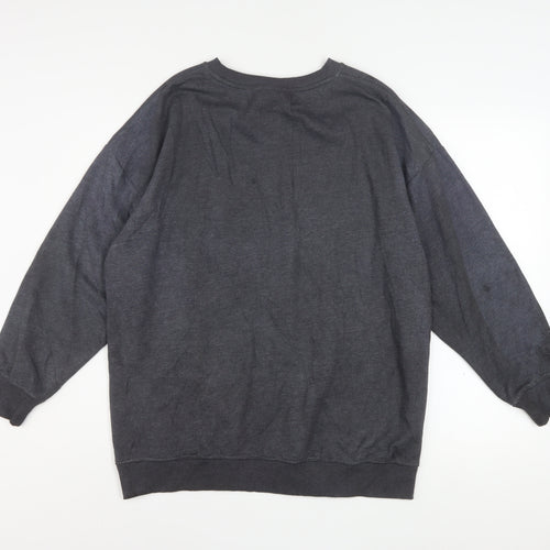 NBA Los Angeles Lakers Women's Grey Pullover Sweatshirt Size 12 Cotton Blend