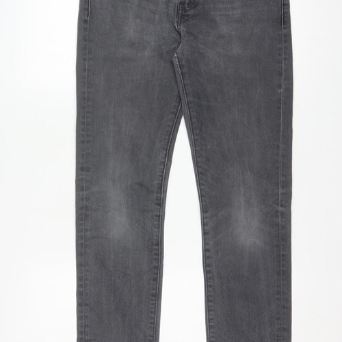 Levi's Men's Grey Slim Fit Straight Jeans W29 L32