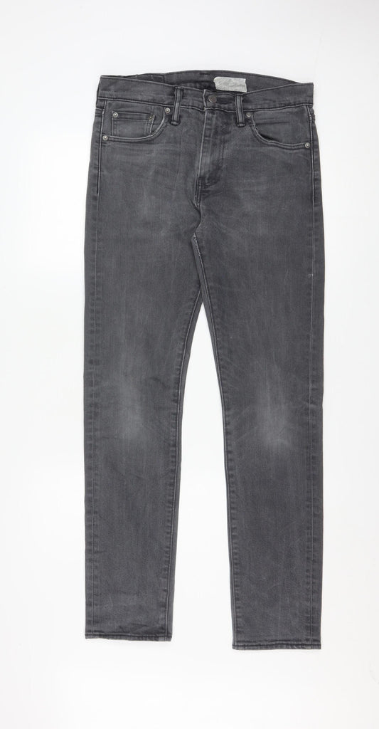 Levi's Men's Grey Slim Fit Straight Jeans W29 L32