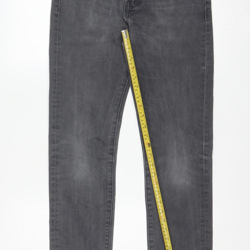 Levi's Men's Grey Slim Fit Straight Jeans W29 L32