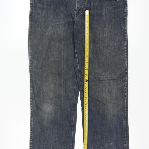 Wrangler Men's Blue 32x30 Straight Fit Texas Stretch Jeans