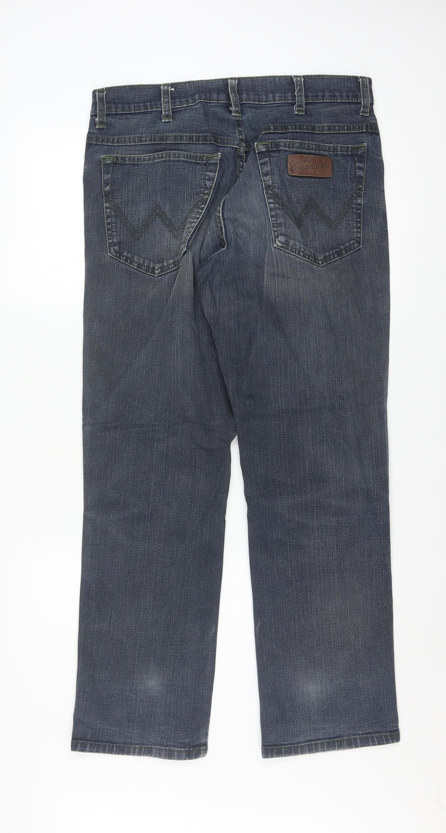 Wrangler Men's Blue 32x30 Straight Fit Texas Stretch Jeans