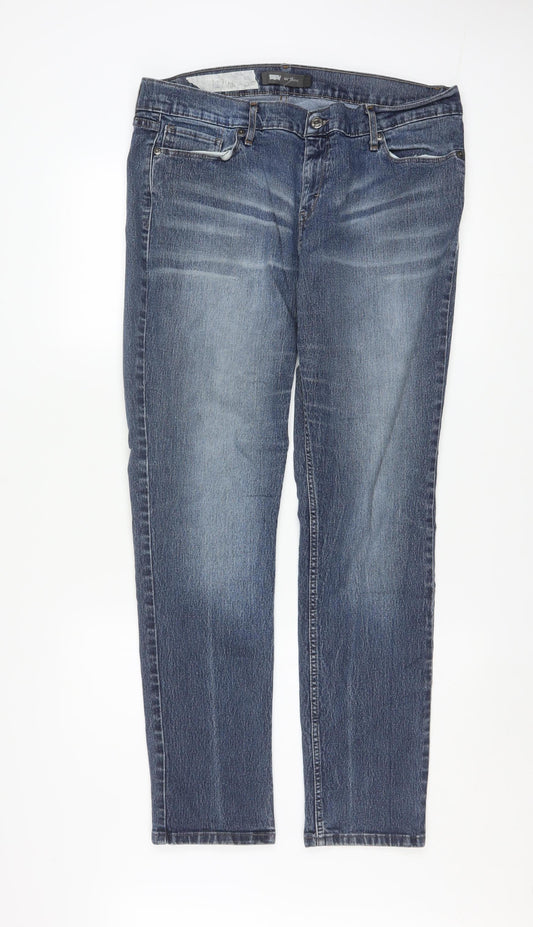 Levi's Men's Blue Straight Fit Denim Jeans W32 L32