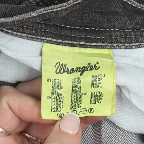 Wrangler Men’s Grey Roxboro Straight Leg Jeans W33 L34 Regular Fit